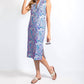 Sail To Sable - Sleeveless Button Front Midi Tunic Dress