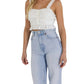 Endless Rose - Ruffled Ruched Crop Top