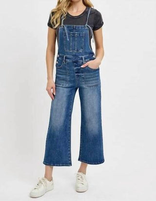 Risen - Knotted Strap Denim Overalls