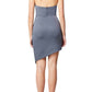 Elliatt - Asymmetric Satin Cocktail Dress