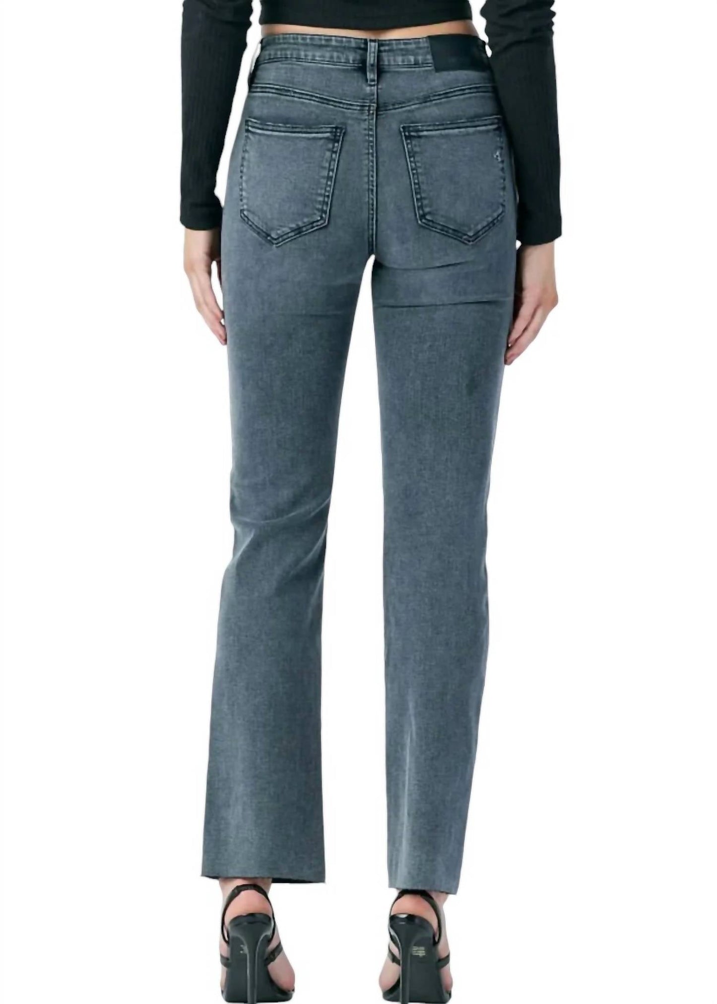 Hidden - RYAN RAW HEM GRINDED BOOTCUT JEANS