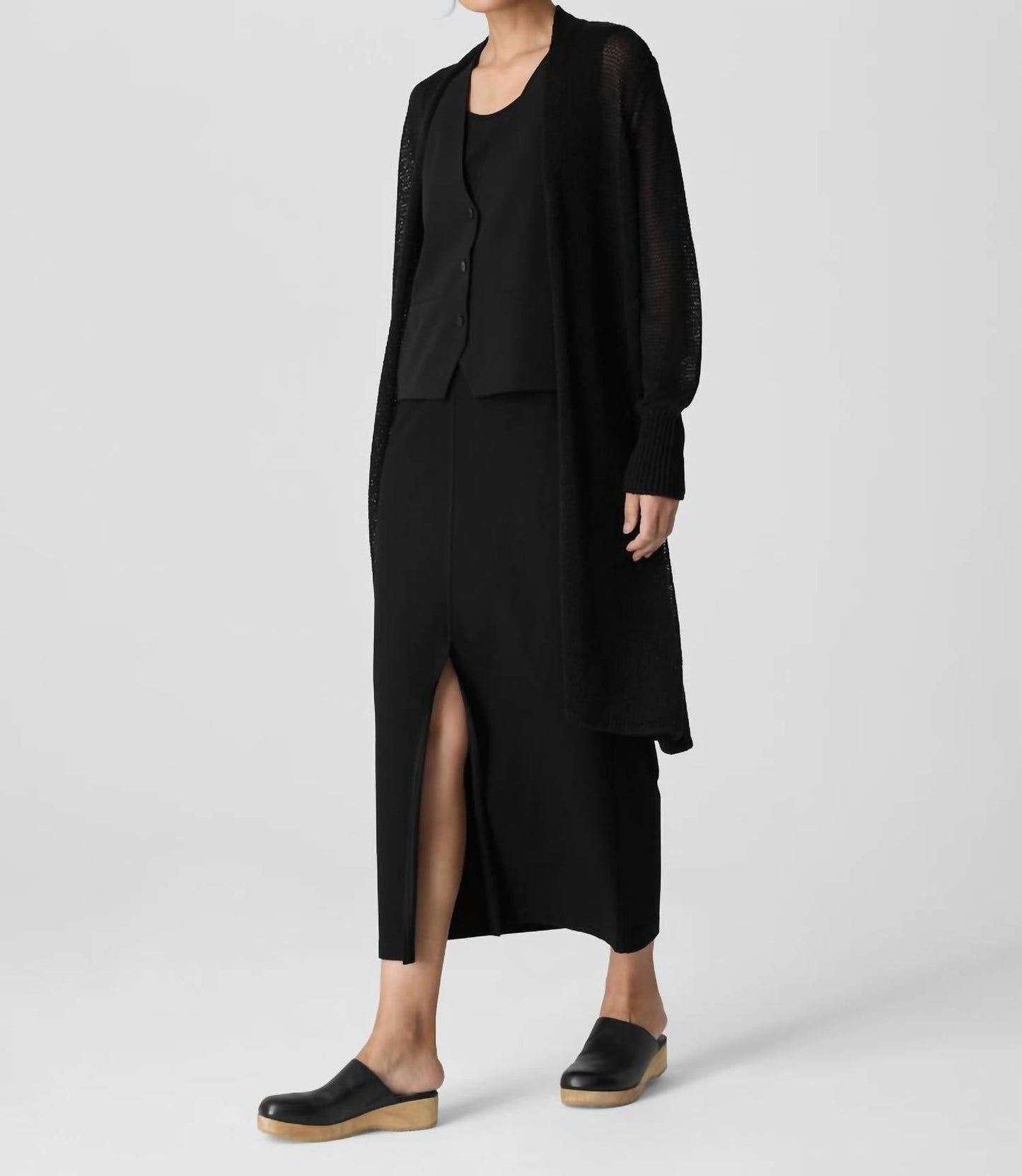 Eileen Fisher - Organic Linen Cotton Cord Long Cardigan