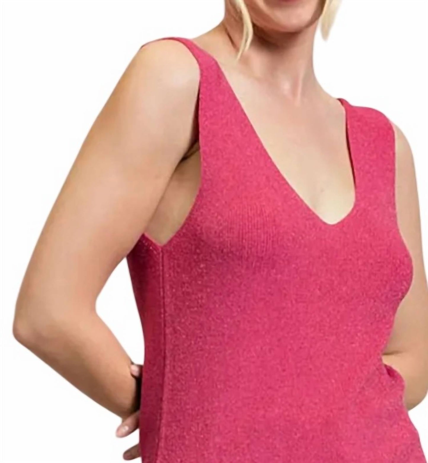 Ee:Some - Sweet Glitter Sweater Tank