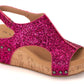 Corkys Footwear - Women's Carley Faux Leather Wedge Sandal