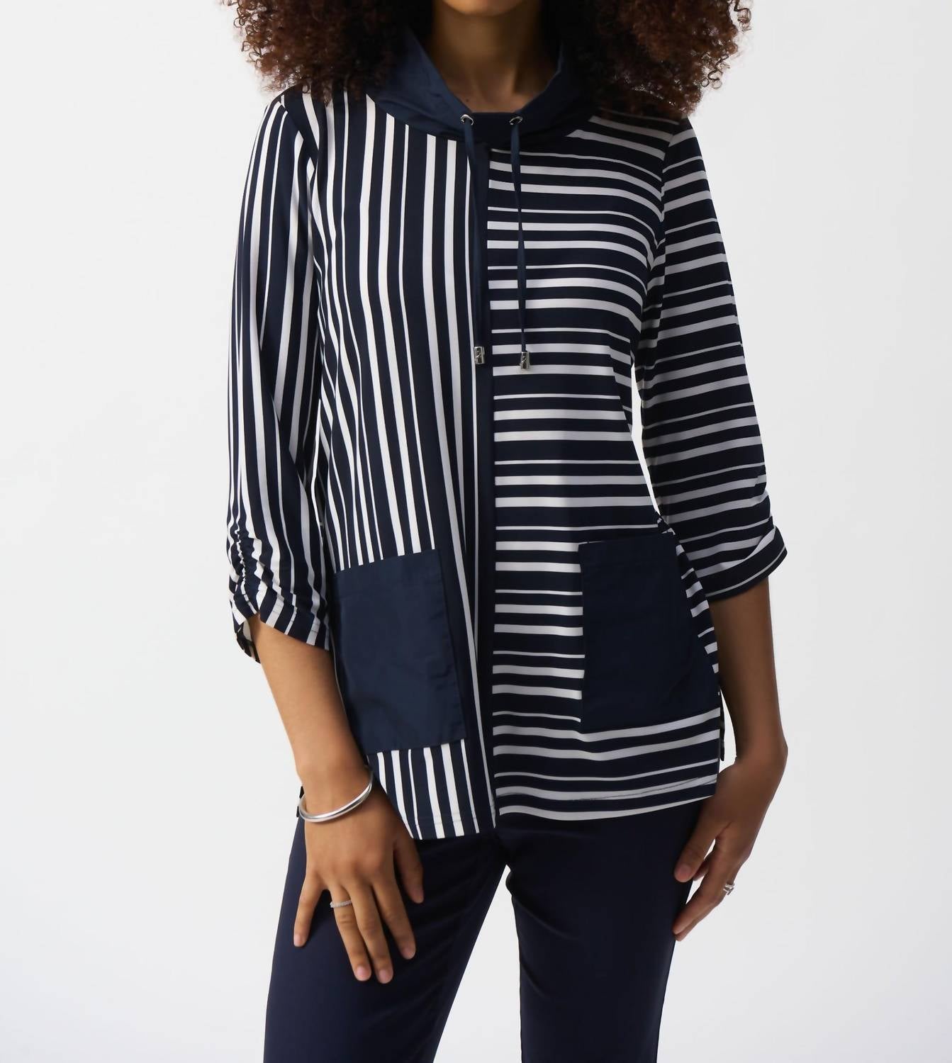 Joseph Ribkoff - Striped Boxy Tunic Top