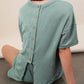 Very J - Oversized Two Tone Double Knit Top & Shorts