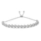 .925 Sterling Silver 1/4 cttw Round-cut Diamond Bolo Bracelet (I-J Color, I3 Clarity)