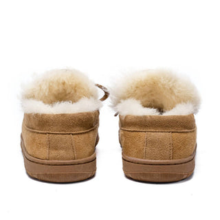 Spring Step Shoes - Men's Shearling And Suede Moccasin Slippers