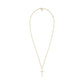Eklexic - Women's Cz Cross Pendant Necklace