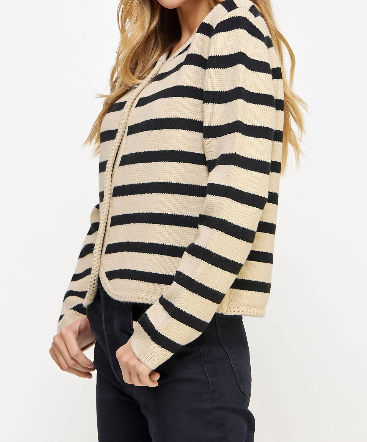 61 Jane - Women's Striped Knit Cardigan