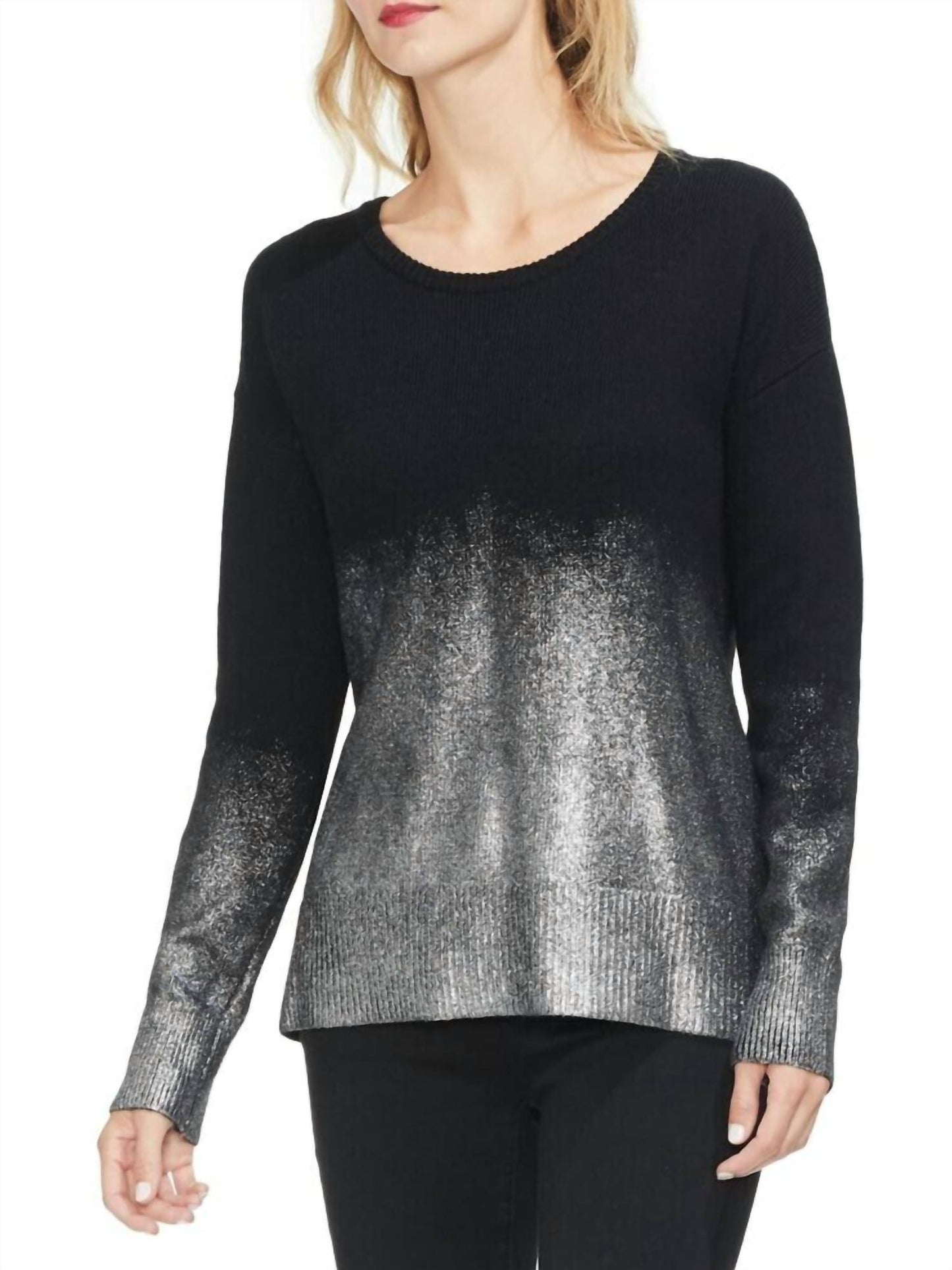 Vince Camuto - Ombre Foil Pullover Sweater