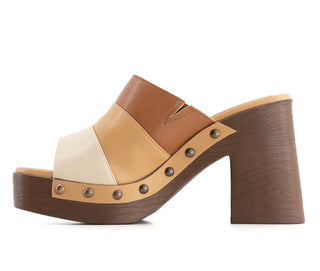 Andrea - Women's Heeled Slide Sandal