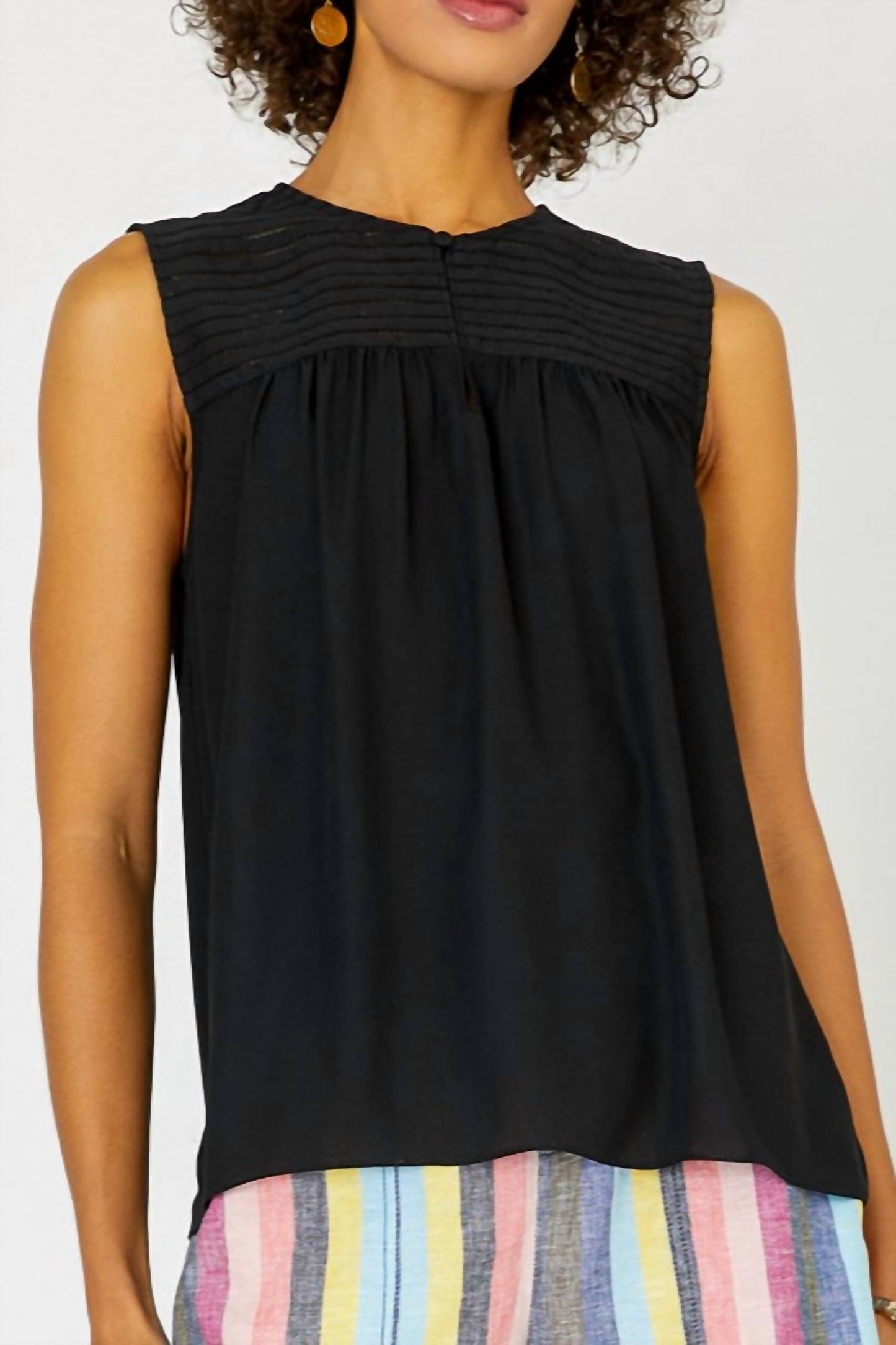 Current Air - Sleeveless Split Neckline Top