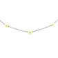 14k White Gold Necklace with White Pearls