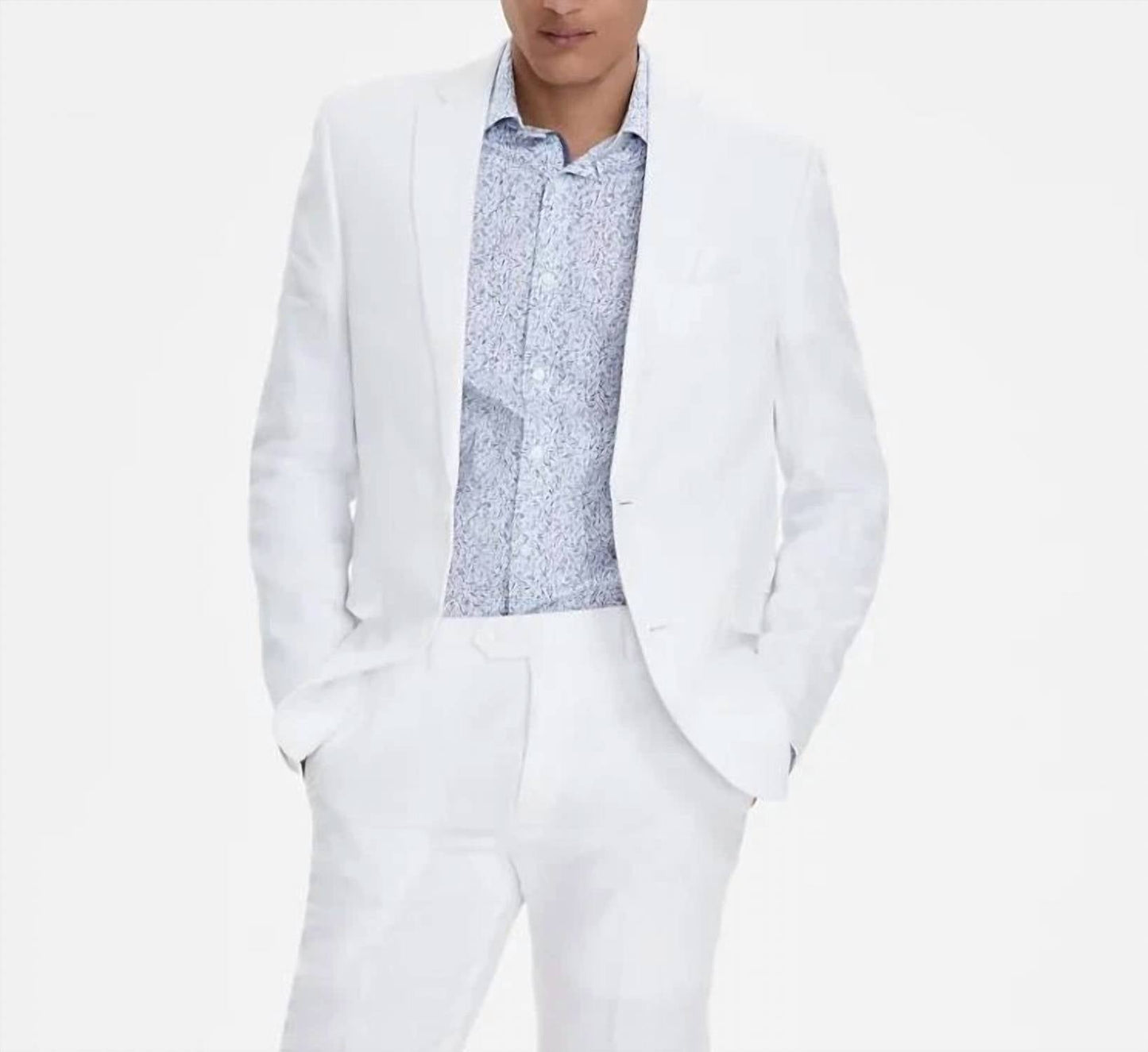 Bar Iii - Slim Fit 100% Linen Jacket