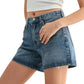 Just Black Denim - Vintage High-Rise Mom Shorts