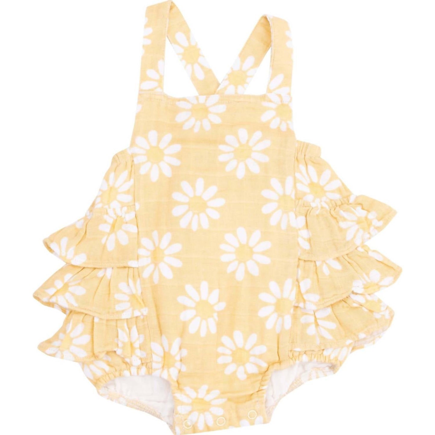 Angel Dear - Girl's Daisy Ruffle Sunsuit