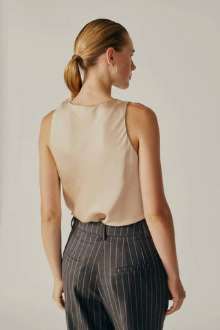 Deluc - Alchemilla Sleeveless Cowl Neck Top