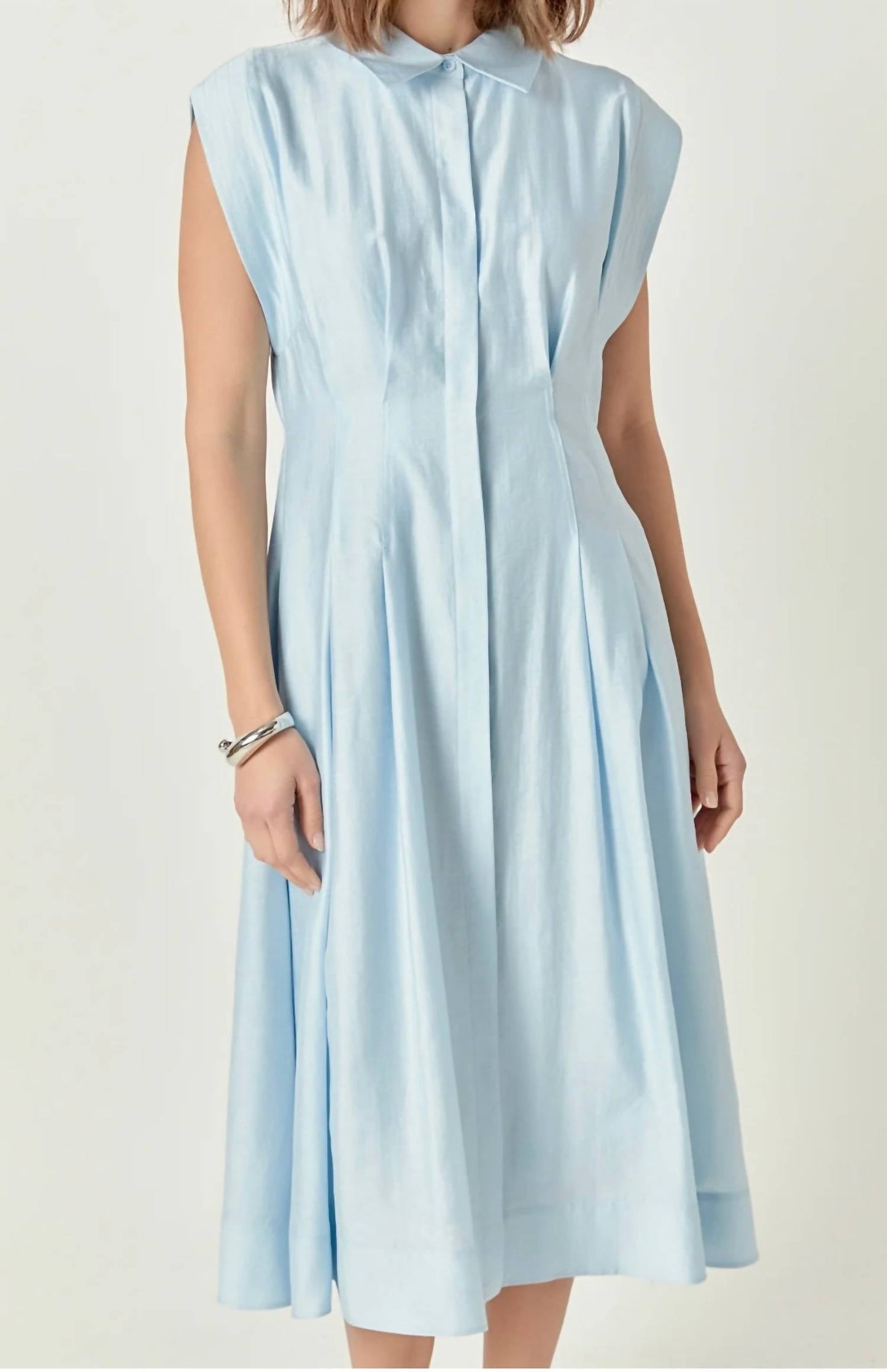 English Factory - Contrast Stitch Midi Dress