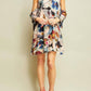 Entro - Open Shoulder Floral Mini Dress