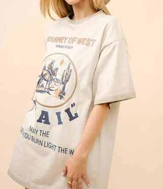 Blue B - Journey of the West Graphic T Shirt Dress