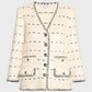 Veronica Beard - CERIANI KNIT JACKET WITH SEQUIN