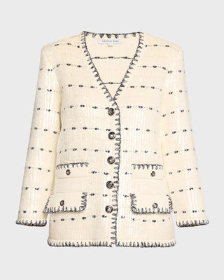 Veronica Beard - CERIANI KNIT JACKET WITH SEQUIN