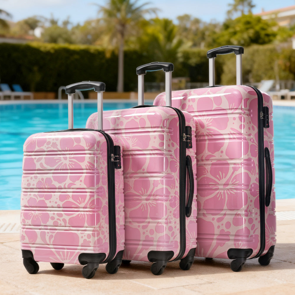 Hardshell Luggage Sets 3-Pcs Spinner Suitcase with TSA Lock