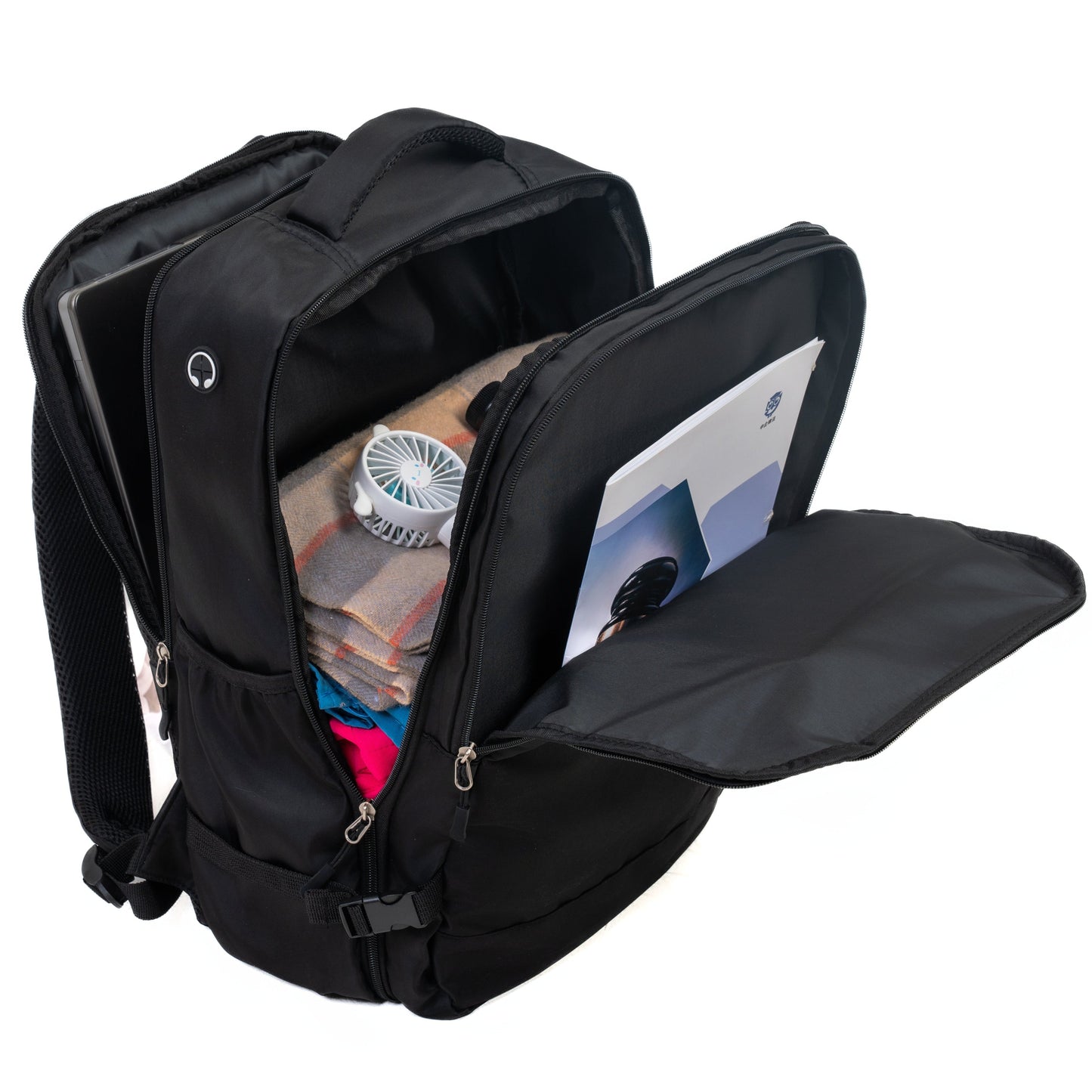GigaTech 9-Piece Black Luggage Set With TSA Lock