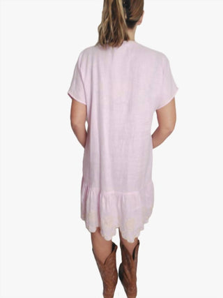 Johnny Was - DELLA RELAXED LINEN FLOUNCE DRESS