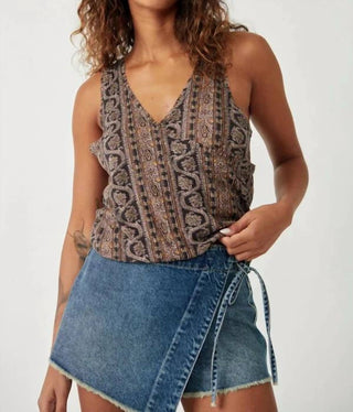 Free People - Twisted Printed Tank Top