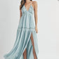 Mable - Flora Halter Maxi Dress