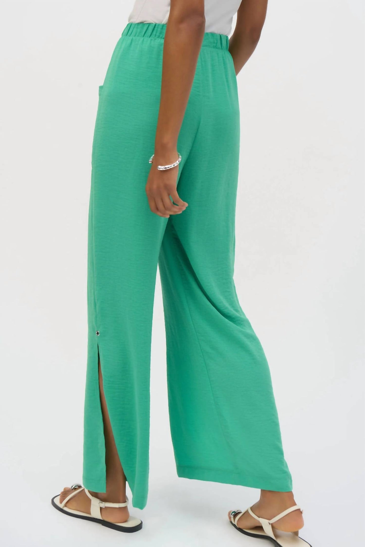 Joseph Ribkoff - Side Slit Wide Leg Gauze Pant