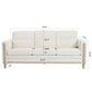 Comfortable Solid Wood Three-Seater Sofa