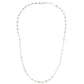 14k White Gold Necklace with Polished Circles