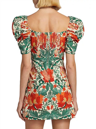 Cara Cara - Kelly Floral Puff-Sleeve Minidress