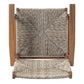 Durable Outdoor Dining Chair Set with Acacia Wood Frame and Wicker Seat