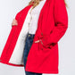 Active Usa - Fleece Lined Fur Hoodie Utility Jacket
