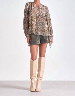 Elan - Bubble Sleeve Blouse