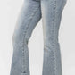 Judy Blue - Tinted Pin Tack Detail Flare Denim