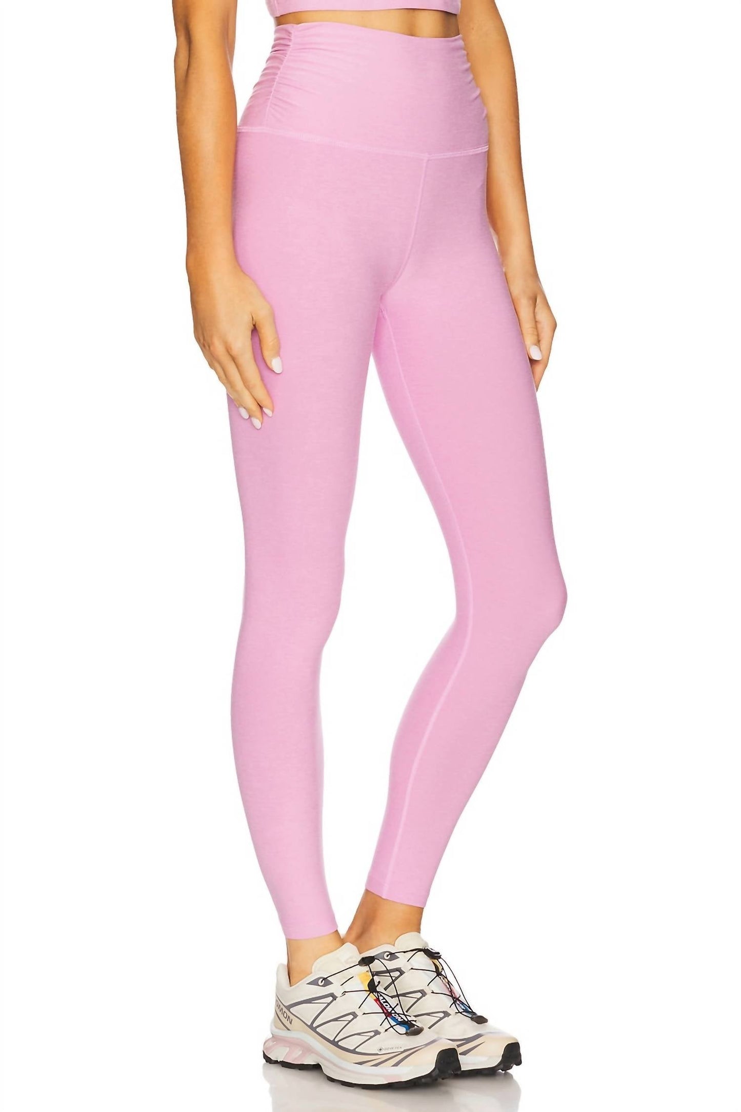 Beyond Yoga - Caught Spacedye Raise The Barre Shirred Leggings
