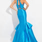 Rachel Allan - Mikado Beaded Mermaid Gown
