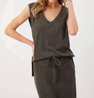 Kylie Paige - Kalina Charcoal Top