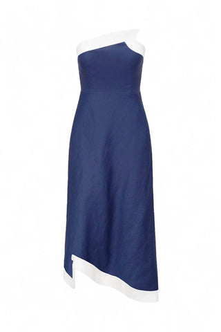 Staud - SIRANI STRAPLESS MIDI DRESS