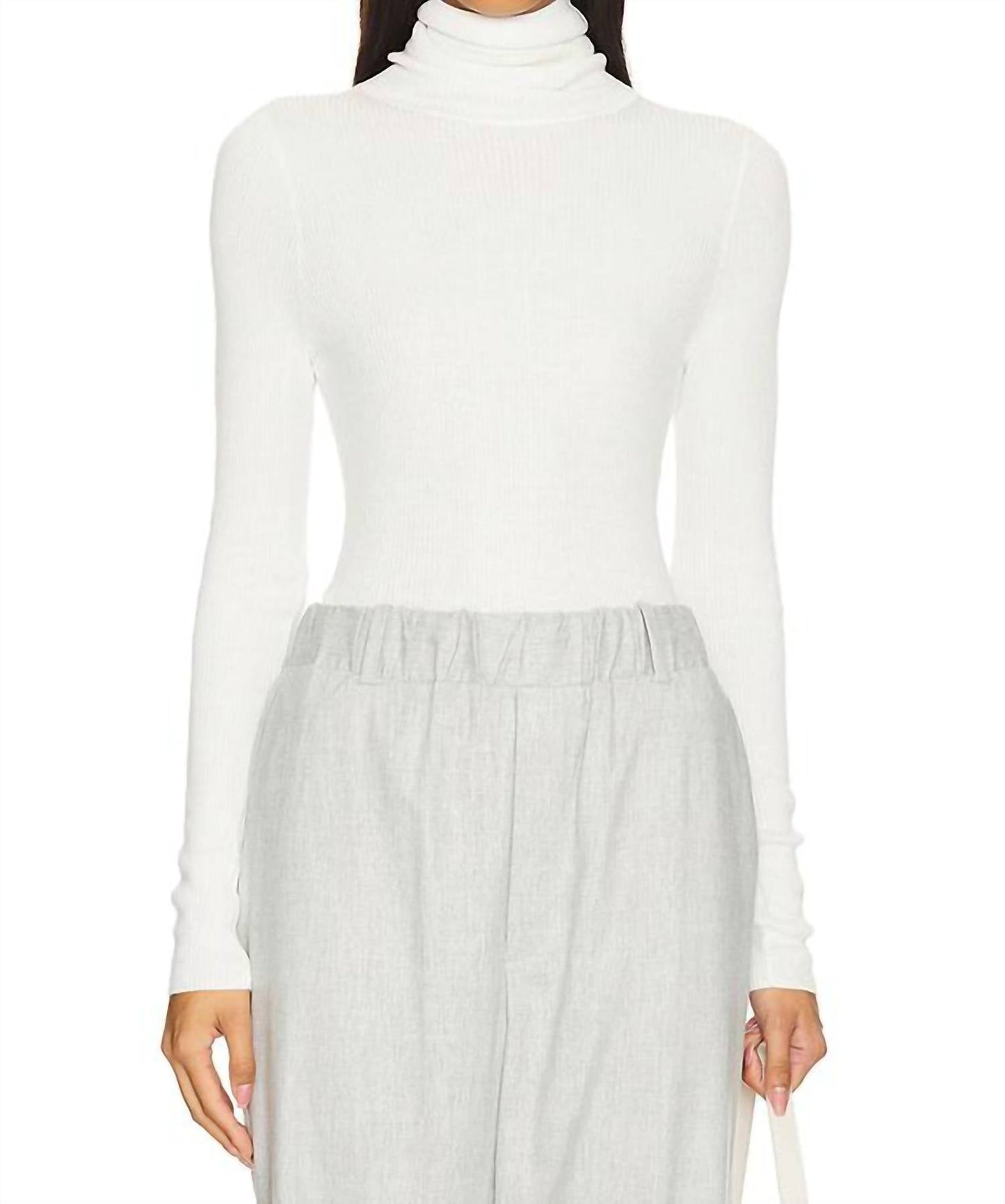 Enza Costa - SILK SWEATER LAYERING TURTLENECK