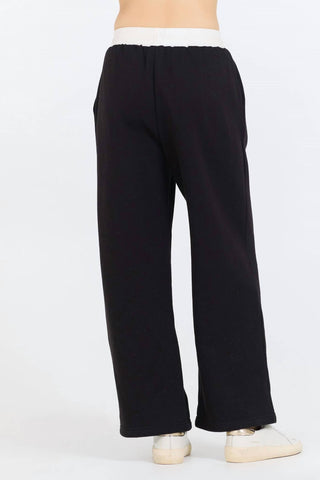 Vintage Havana - Fleece Pant w/Poplin Waist