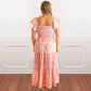 8 Oak Lane - Smocked Flutter Sleeve Maxi Dress