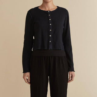 Cut Loose - Button Down Crop Cardigan - Plus