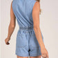 Elan - Denim Sleeveless Romper