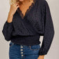 Hem & Thread - Eliana Animal Print V Neck Blouse
